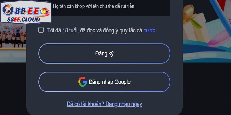 Chỉ truy cập và thực hiện thao tác đăng ký tài khoản theo đường link