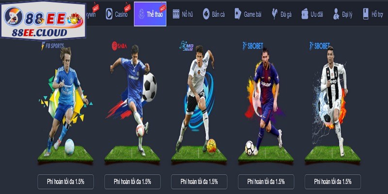 Thể thao 88EE mở ra một không gian giải trí đa dạng và uy tín